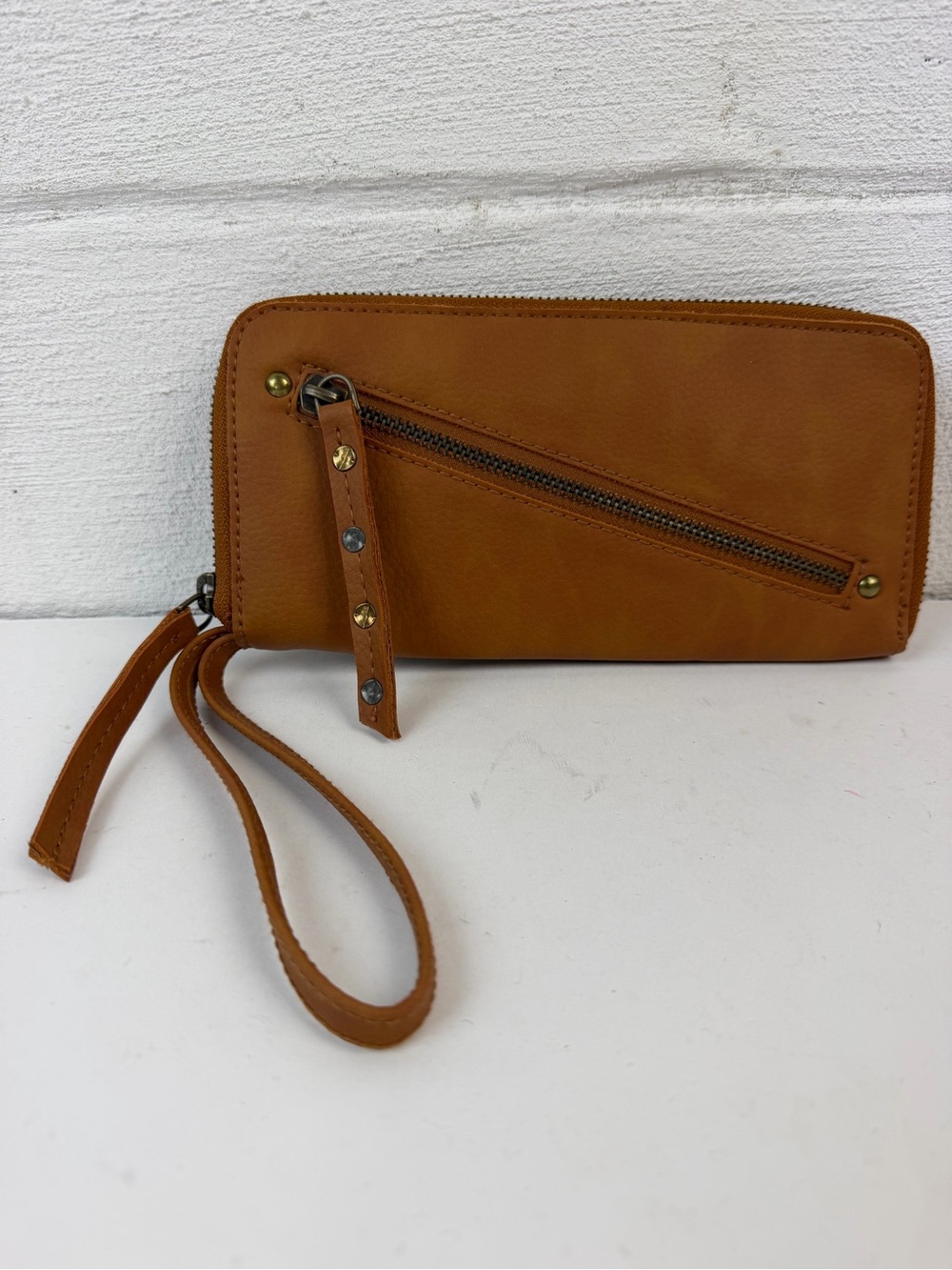 Free People Brown Vegan Leather Waller